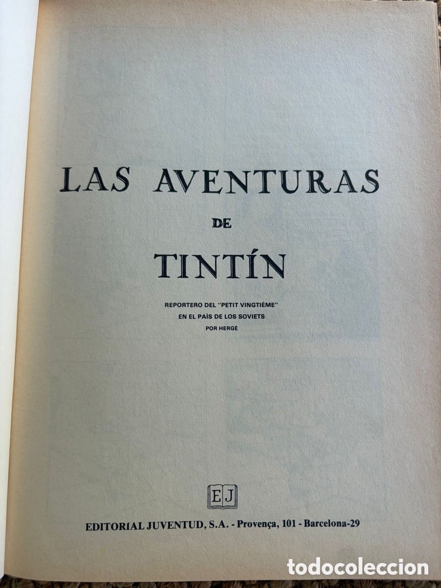 C&oacute;mics: TINTIN EN EL PAIS DE LOS SOVIETS, 1&ordf; EDICION - Foto 2