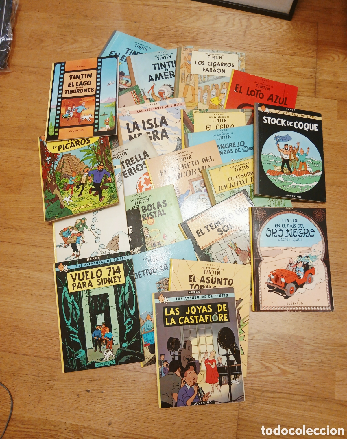Comics: Lote Completo Tint&iacute;n (23 &Aacute;lbumes) - Ed. Juventud - Tapa Dura / Lomo de Tela (A&ntilde;os 80/90)