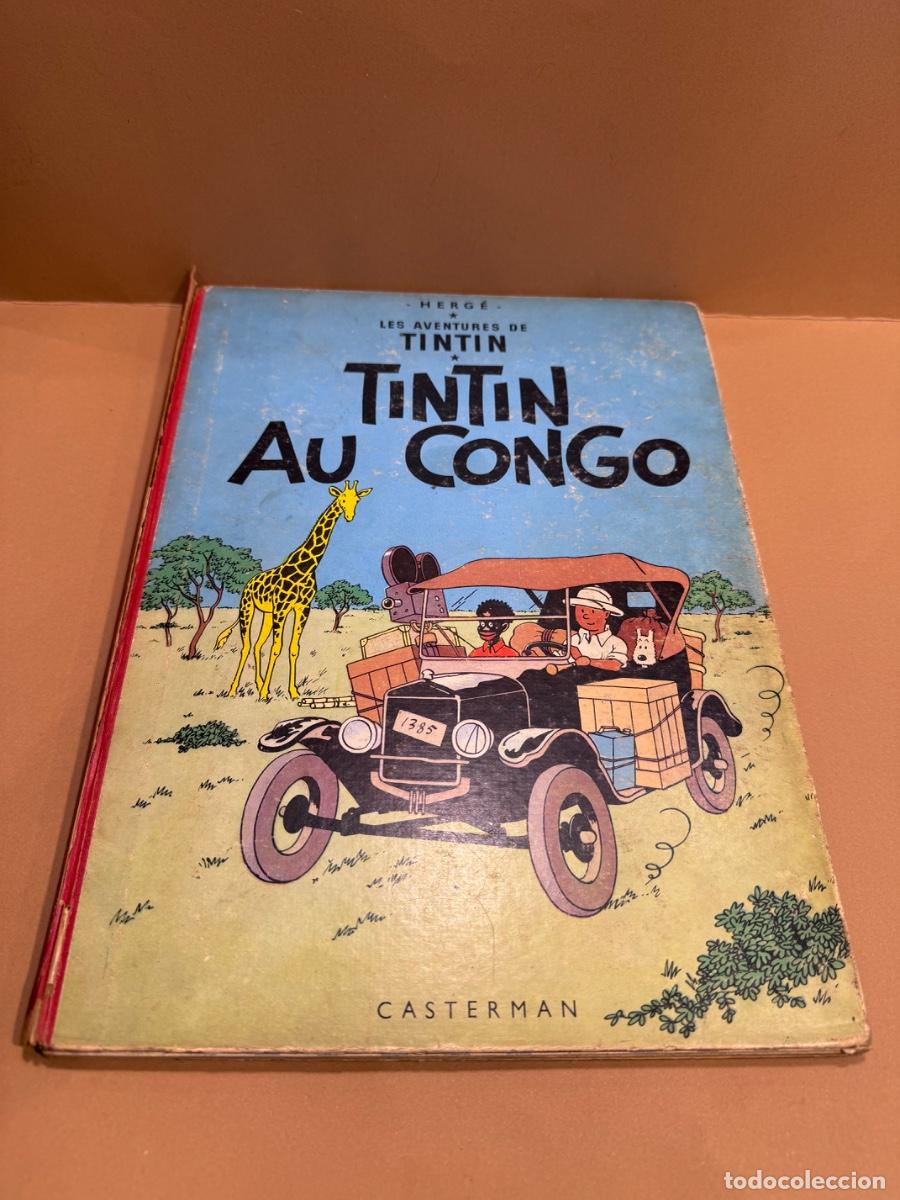 Comics: TINTIN AU CONGO EDICI&Oacute;N EN FRANC&Eacute;S CASTERMAN A&Ntilde;O 1947 PRIMERA EDICI&Oacute;N LOMO TELA (G)