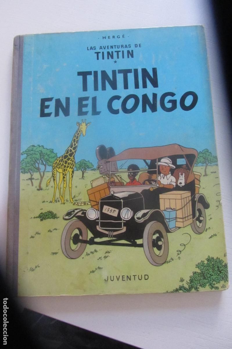 C&oacute;mics: LAS AVENTURAS DE TINTIN TINTIN EN EL CONGO 1&ordf; EDICION 1968 JUVENTUD jli