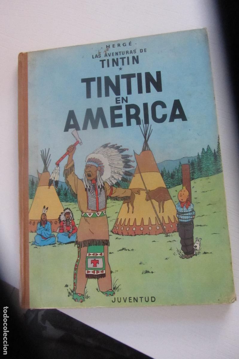 C&oacute;mics: TINT&Iacute;N EN AM&Eacute;RICA. 1&ordf; EDICI&Oacute;N. LOMO MARR&Oacute;N. HERG&Eacute;. EDIT. JUVENTUD. 1968 jli