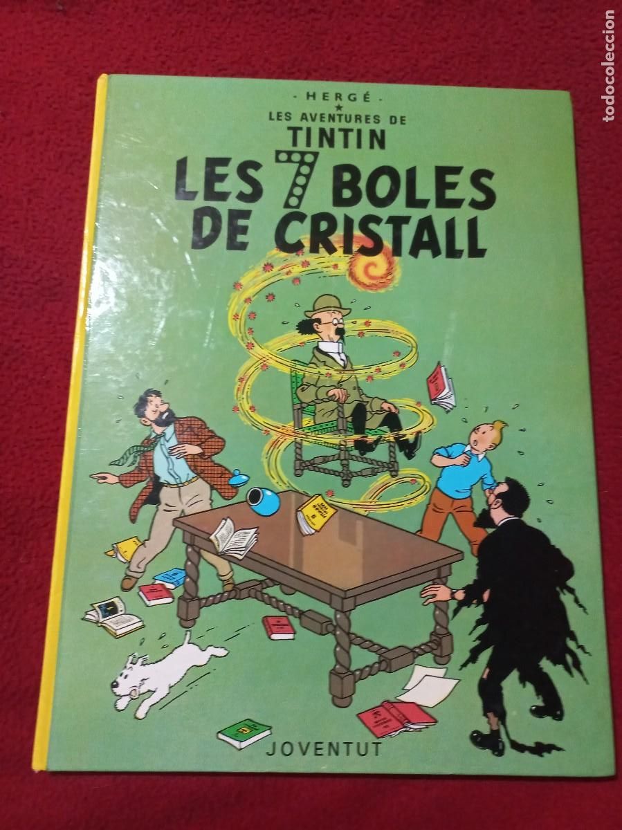 C&oacute;mics: TINTIN - LES 7 BOLES DE CRISTALL - HERGE - CARTONE - EN CATALAN