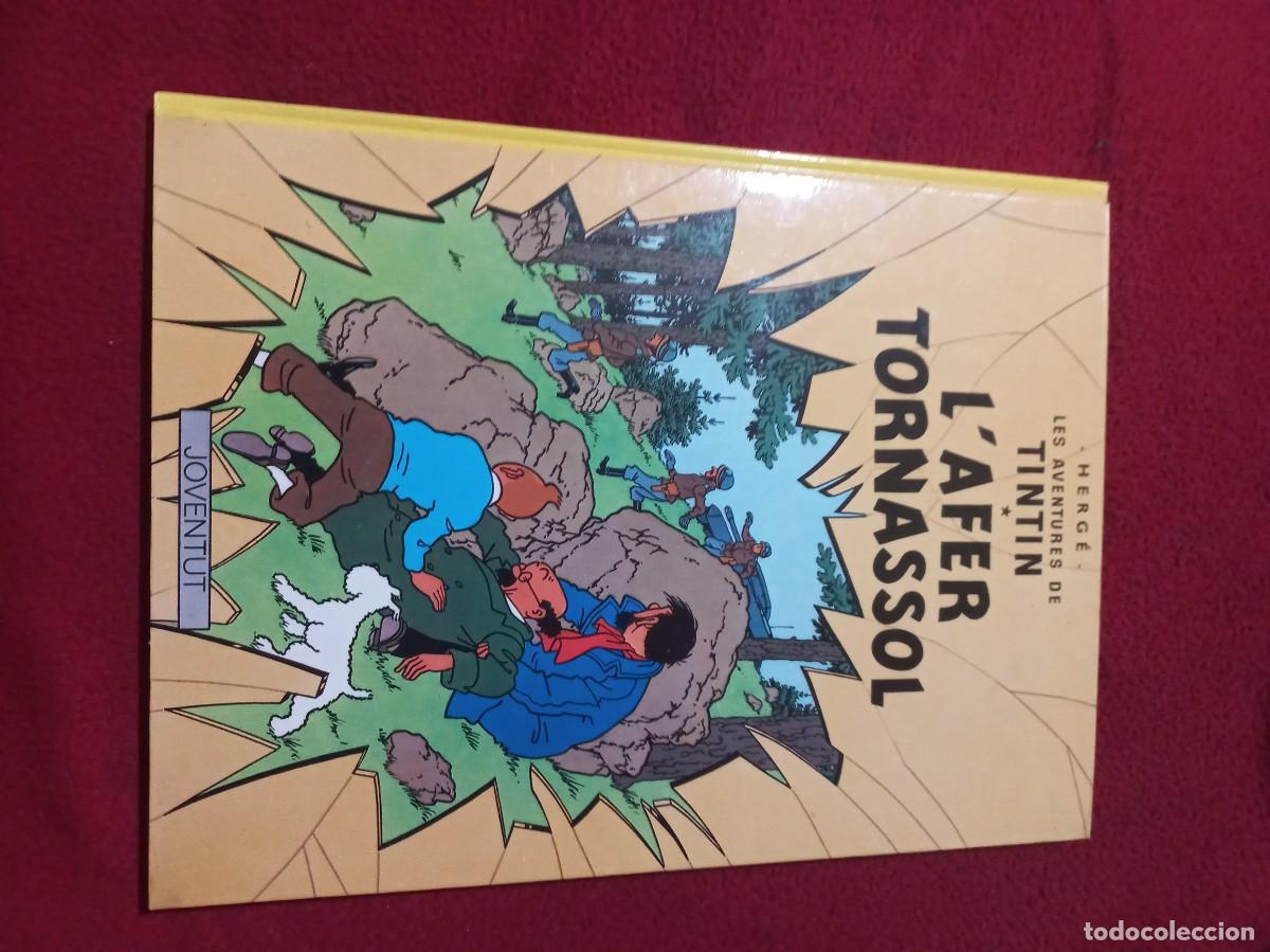 C&oacute;mics: TINTIN - L&acute;AFER TORNASOL - HERGE - CARTONE - EN CATALAN