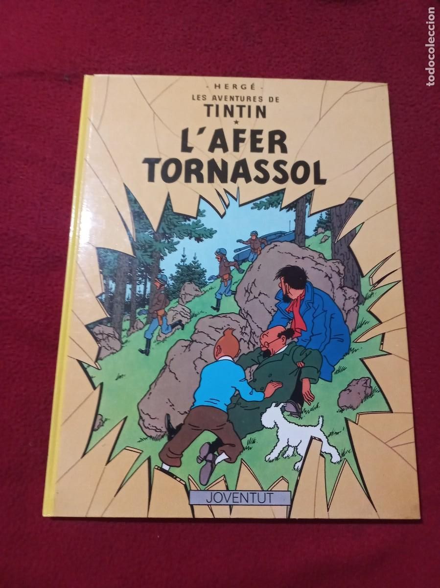 C&oacute;mics: TINTIN - L&acute;AFER TORNASOL - HERGE - CARTONE - EN CATALAN