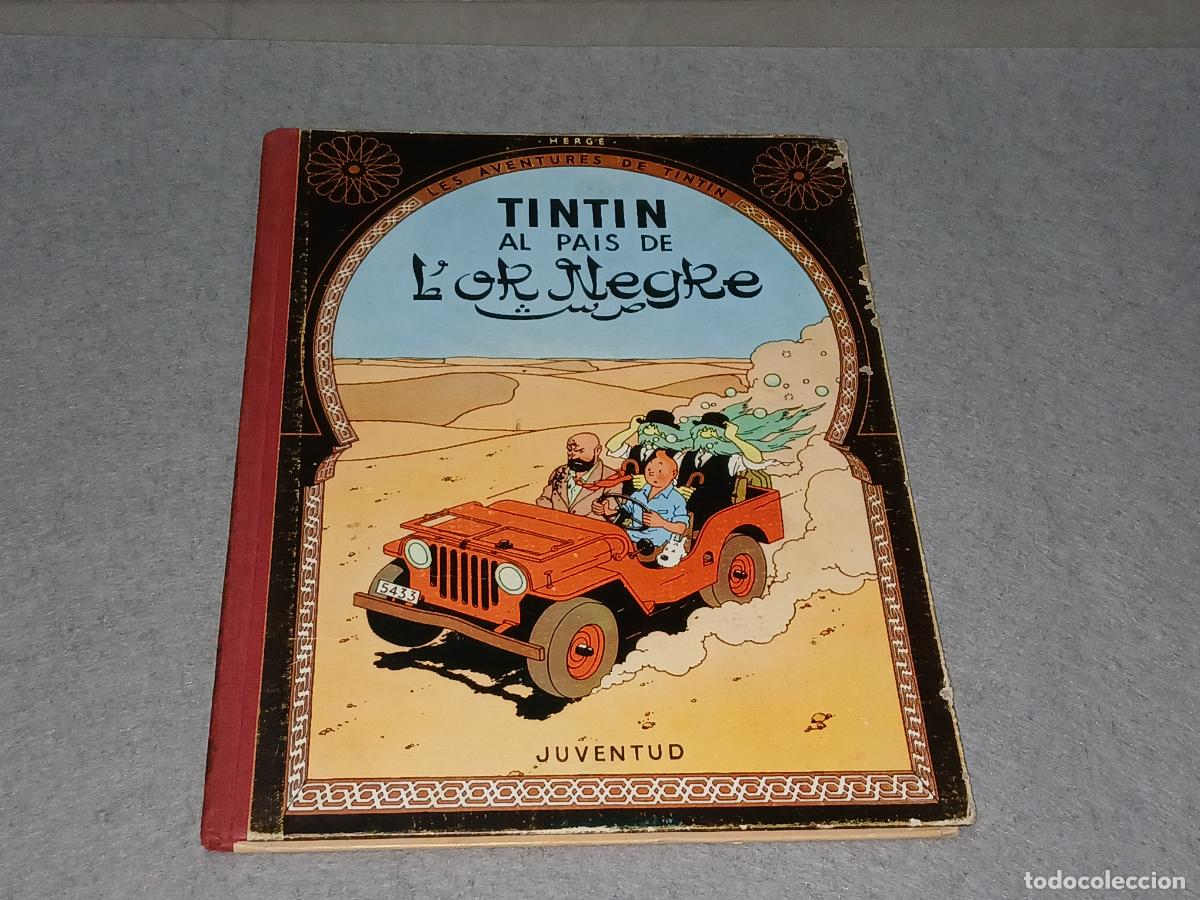 C&oacute;mics: C&oacute;mic-Tebeo. Tintin Al pais de l'or negre, en catal&aacute;n, primera edici&oacute;n 1965, Juventud