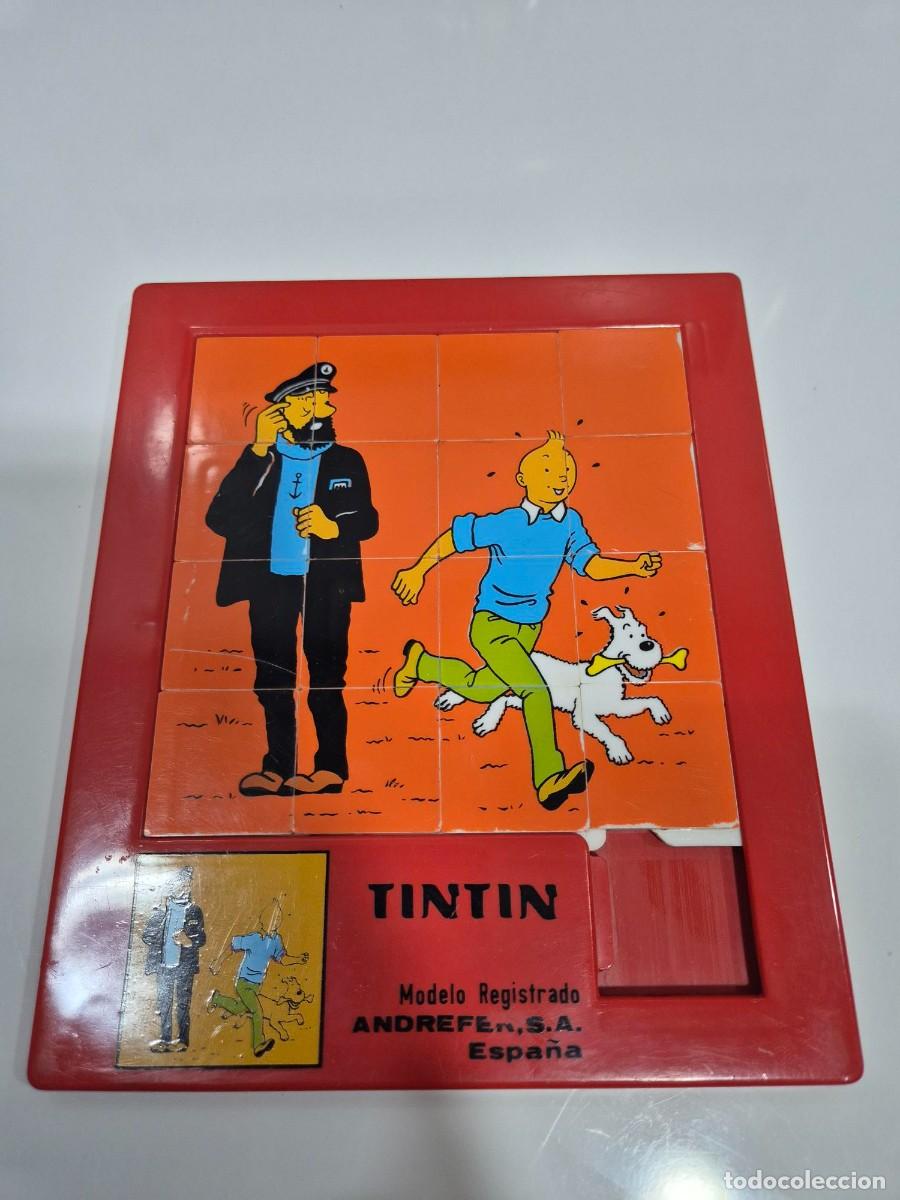 C&oacute;mics: PUZZLE GRANDE DESLIZANTE TINTIN ANDREFER SA TAMA&Ntilde;O 20X17CM