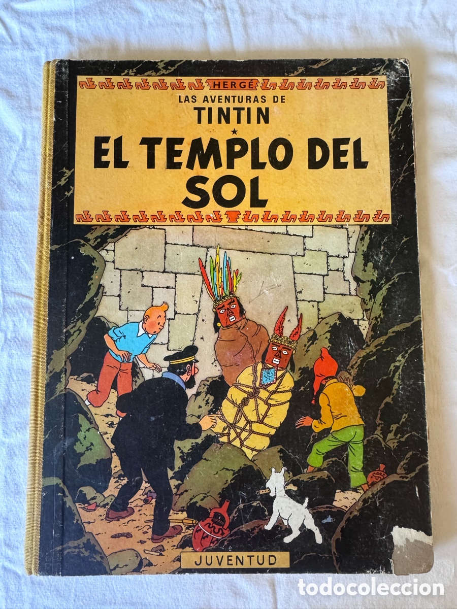 C&oacute;mics: Tint&iacute;n - El Templo del Sol - Primera Edici&oacute;n 1960 Juventud Lomo Tela (Rareza &rdquo;Duran&rdquo;)