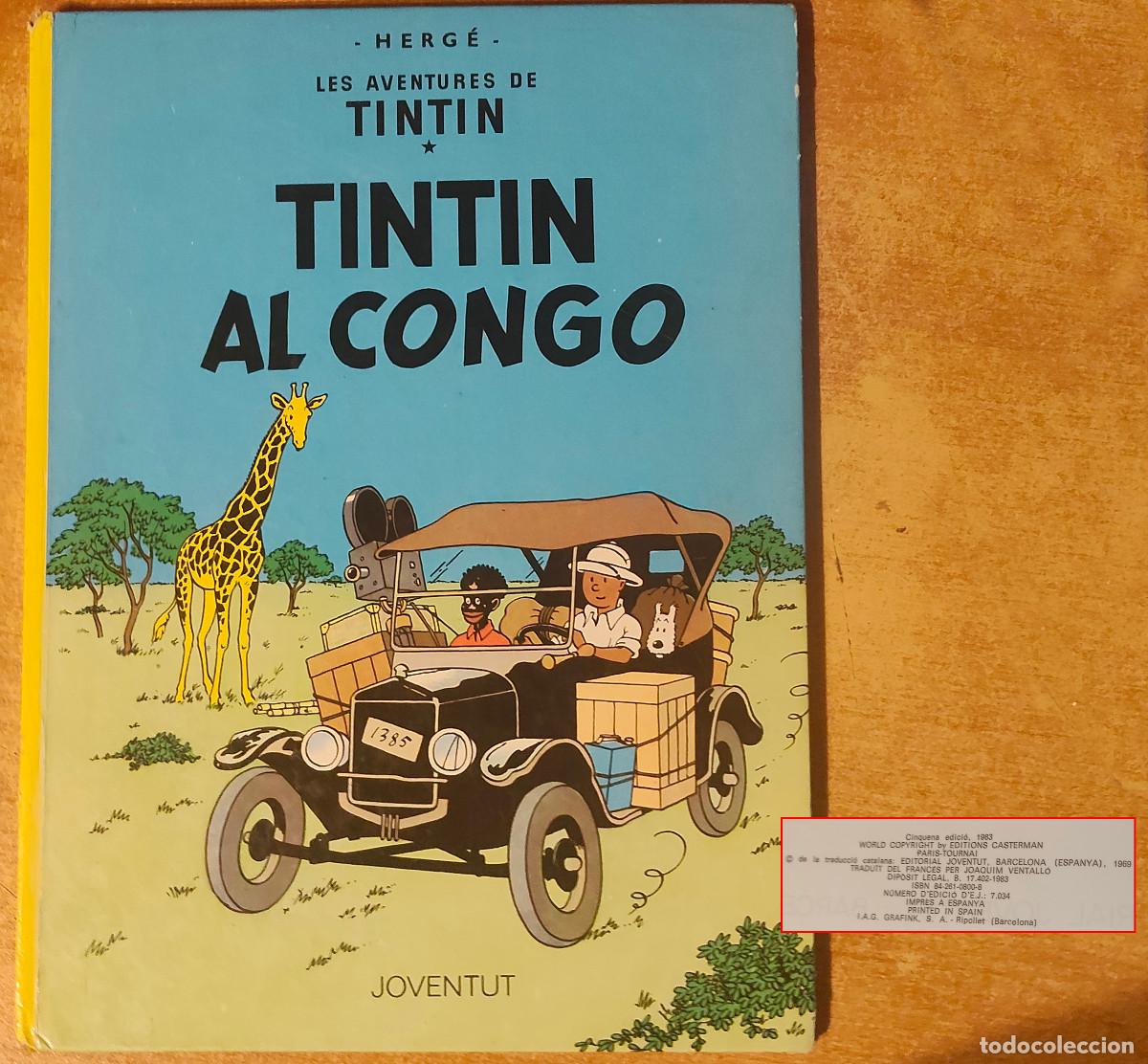 C&oacute;mics: TINTIN AL CONGO CATALAN - 5 EDICION 1983 - muy buen estado