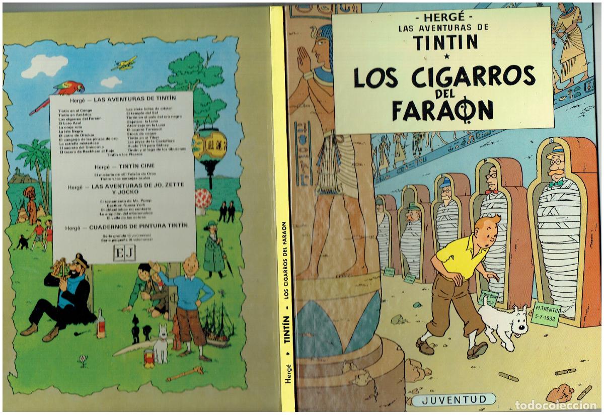 C&oacute;mics: LAS AVENTURAS DE TINTIN. LOS CIGARROS DEL FARA&Oacute;N. JUVENTUD. 8 EDC. 1983. (B/12 RUM).