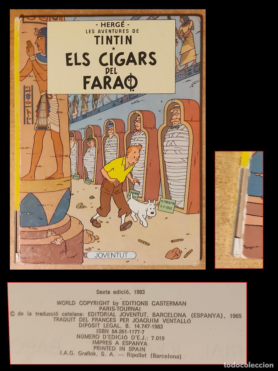 C&oacute;mics: TINTIN - ELS CIGARS DEL FARAO - 6 EDICI&Ograve; 1983 - TAPA DURA