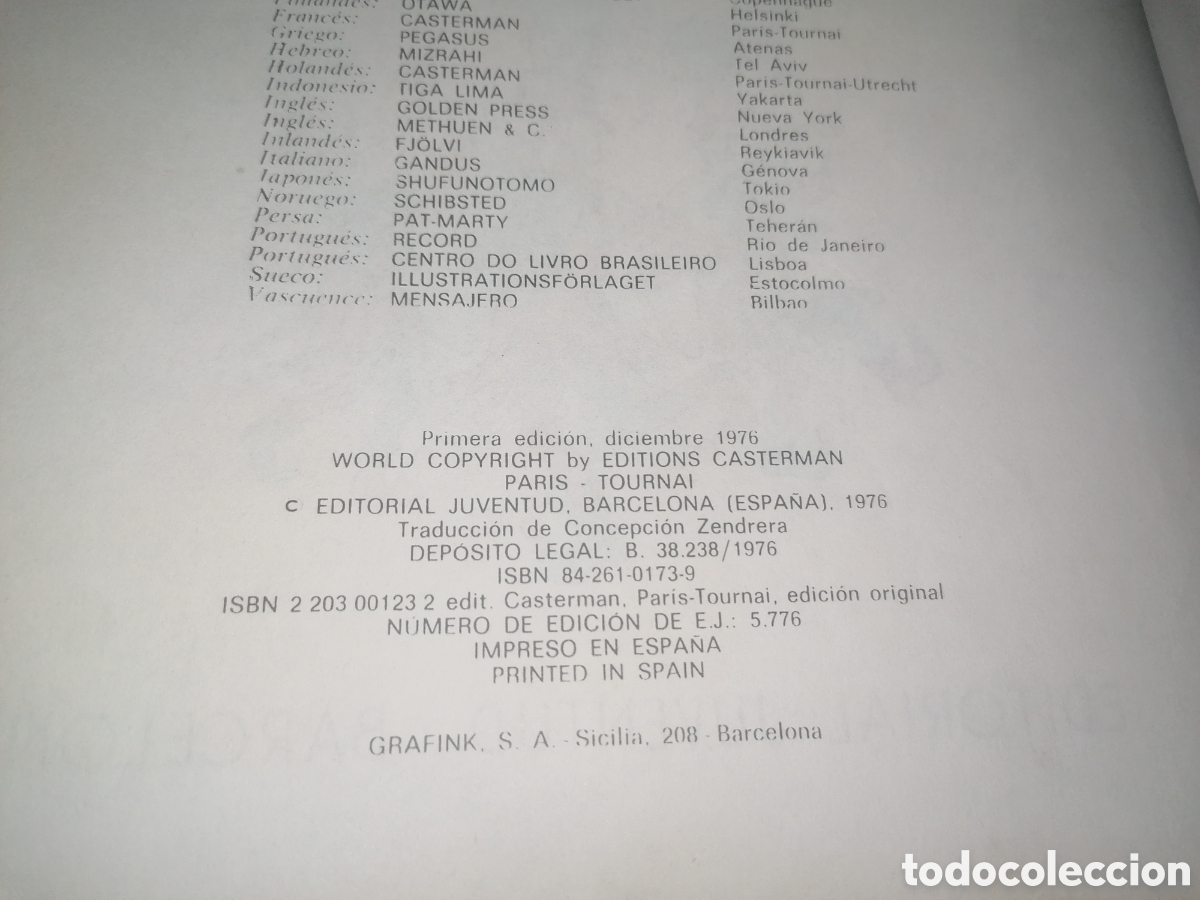 C&oacute;mics: C&oacute;mic: TINT&Iacute;N Y LOS P&Iacute;CAROS - Primera edici&oacute;n 1976 - Foto 6