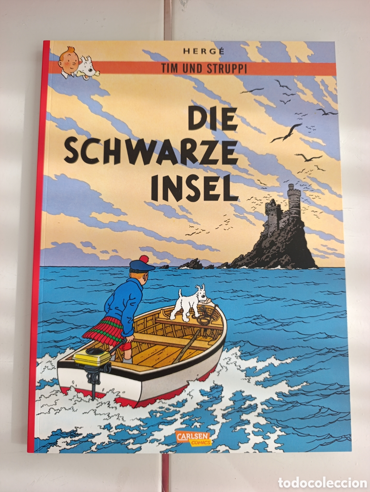 C&oacute;mics: TINTIN IDIOMAS - ALEMAN - LA ISLA NEGRA / FIE SCHWARZE INSEL - IDIOMA