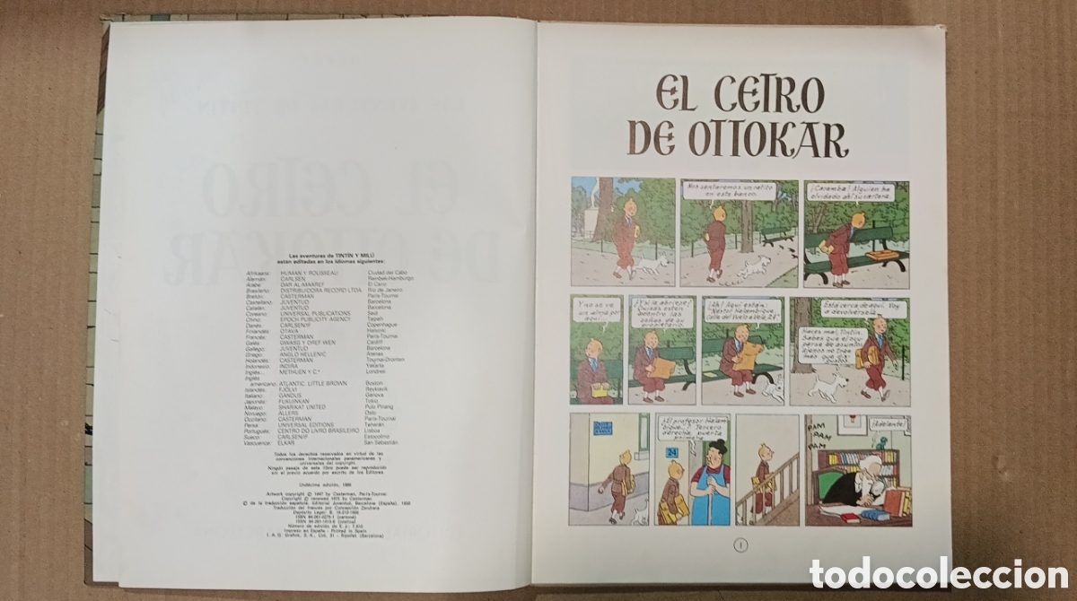 C&oacute;mics: LOTE 4 COMIC TINTIN 2 DE PASTA DURA - Foto 4