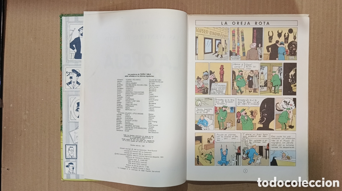 C&oacute;mics: LOTE 4 COMIC TINTIN 2 DE PASTA DURA - Foto 8