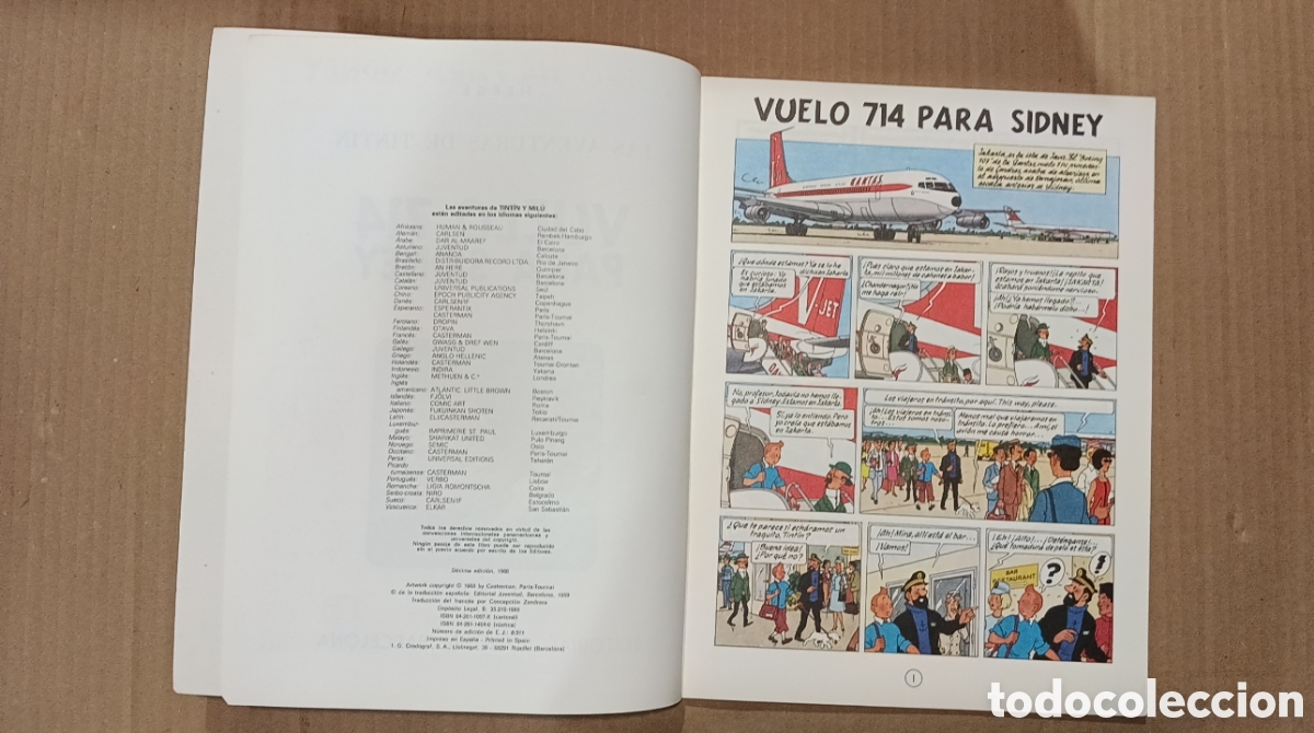 C&oacute;mics: LOTE 4 COMIC TINTIN 2 DE PASTA DURA - Foto 14