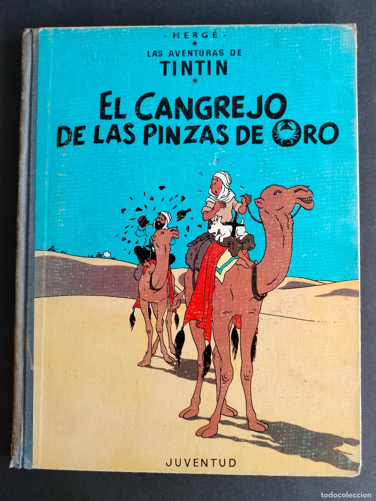 Comics: TINTIN EL CANGREJO DE LAS PINZAS DE ORO 2&ordf; SEGUNDA EDICION 1966 JUVENTUD HERGE LOMO DE TELA