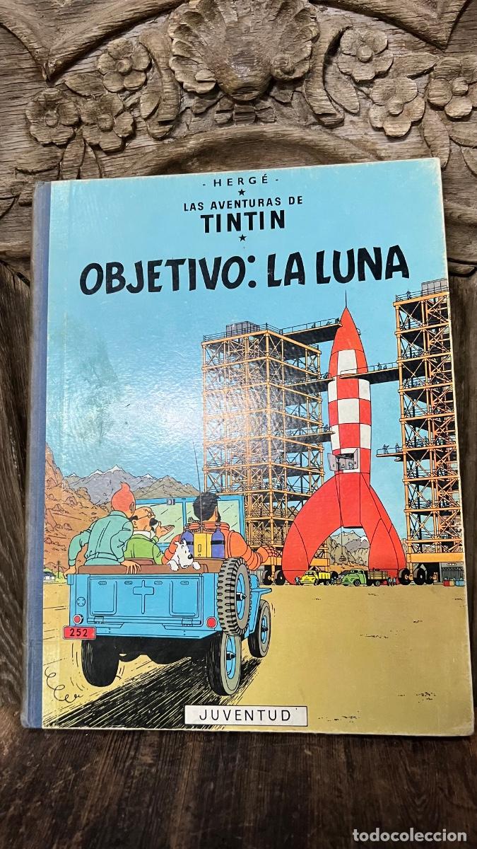 Tintín hergé juventud objetivo: la luna 5a ed 1969