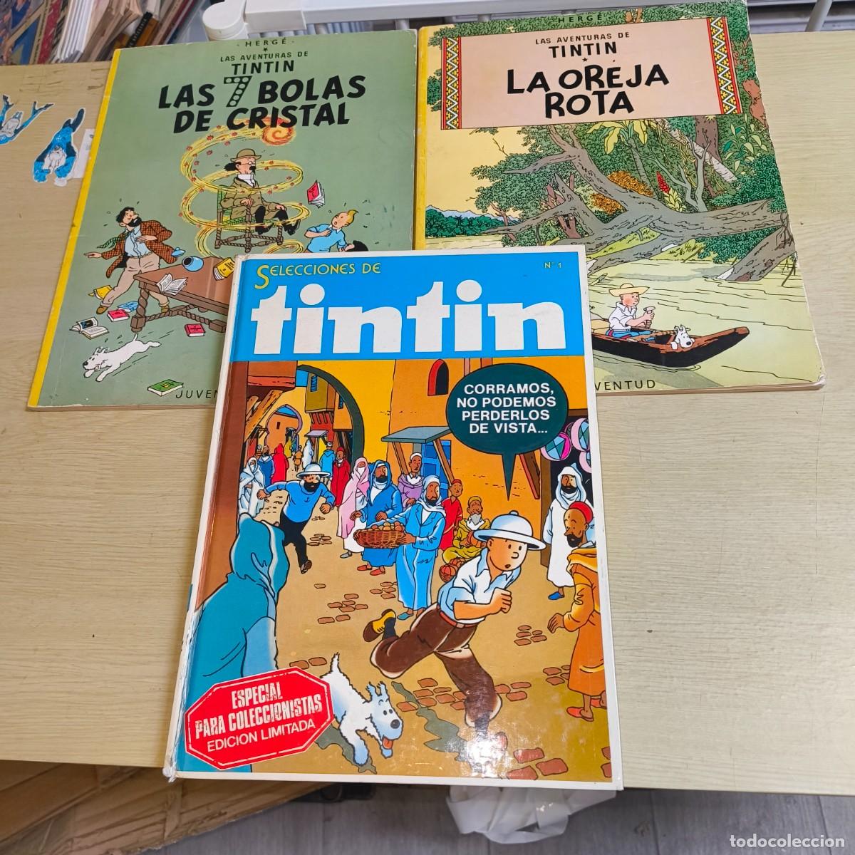 Comics : Lote 3 c&oacute;mics Tint&iacute;n &ndash; Juventud 1975-1976 + Selecciones n&ordm; 1