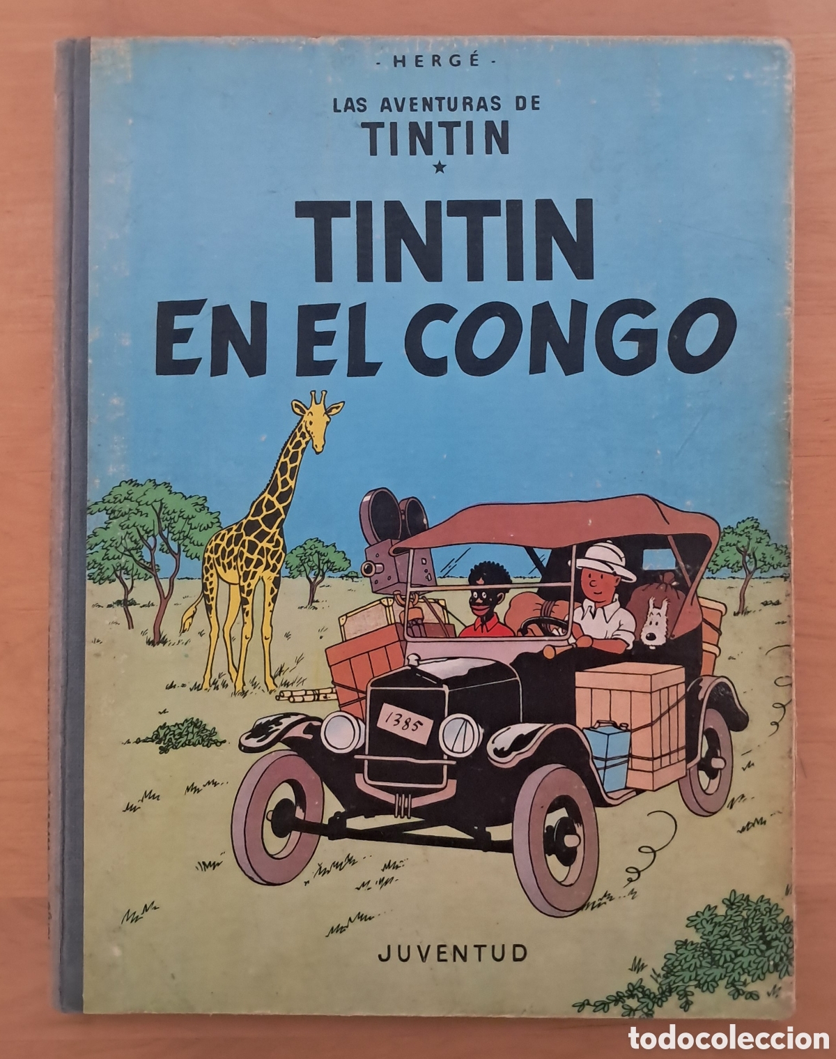 C&oacute;mics: TINTIN EN EL CONGO Primera Edici&oacute;n Juventud lomo de tela Diciembre 1968 - Foto 3