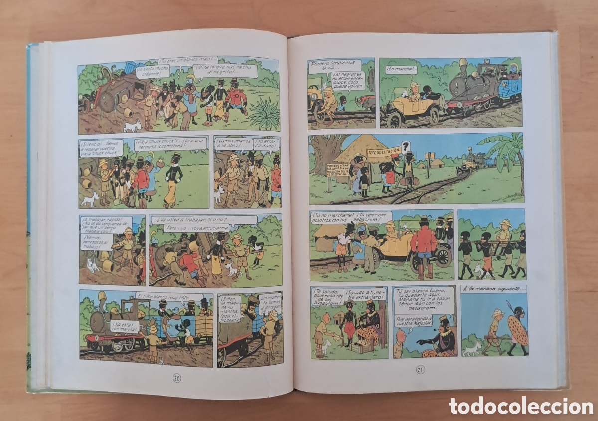 C&oacute;mics: TINTIN EN EL CONGO Primera Edici&oacute;n Juventud lomo de tela Diciembre 1968 - Foto 8