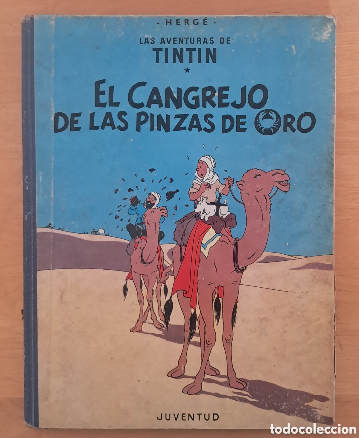 Comics: TINTIN EL CANGREJO DE LAS PINZAS DE ORO Primera Edici&oacute;n Juventud Marzo 1963 lomo de tela