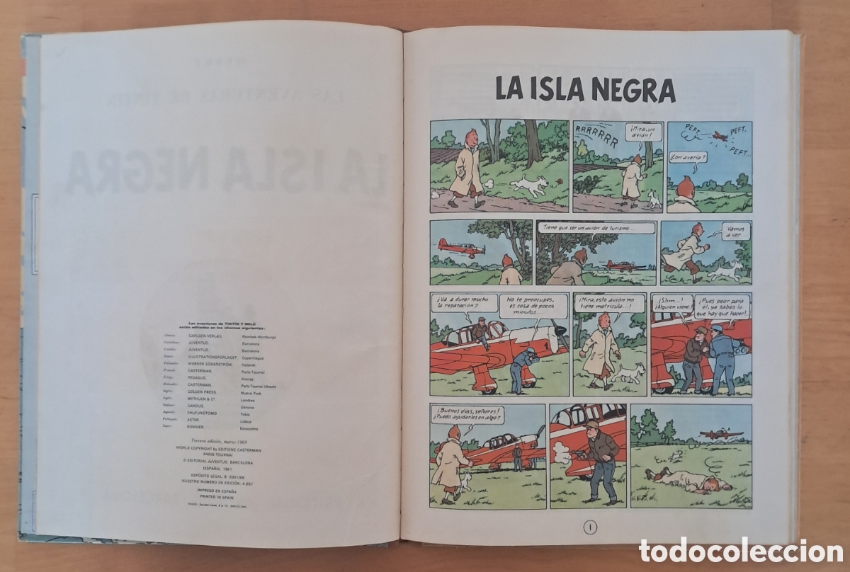C&oacute;mics: TINTIN LA ISLA NEGRA 3&ordf; Edici&oacute;n Juventud - Foto 6