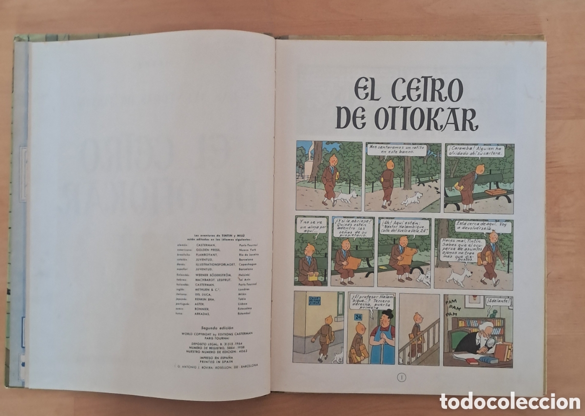 C&oacute;mics: TINTIN EL CETRO DE OTTOKAR 2&ordf; Edici&oacute;n Juventud - Foto 5