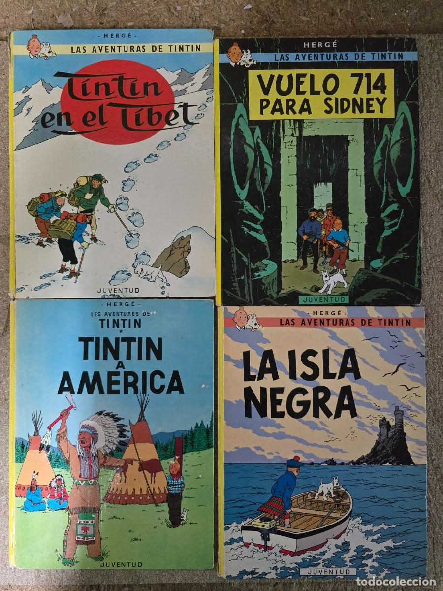 C&oacute;mics: Tintin.Lote 4 Tomos Tapa Dura.Juventud