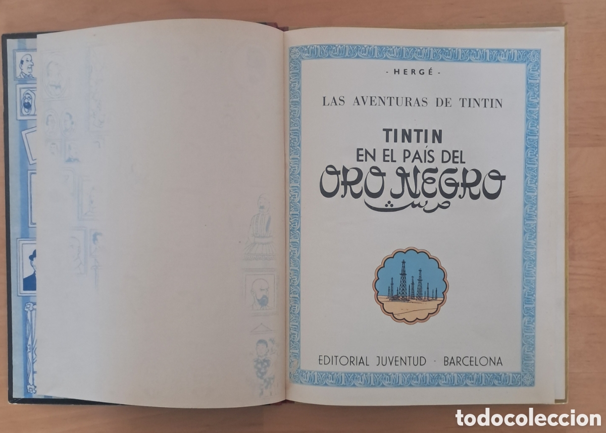 C&oacute;mics: TINTIN EN EL PAIS DEL ORO NEGRO ERROR DE IMPRENTA Tercera Edici&oacute;n 1967 Juventud lomo de tela