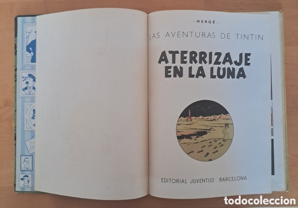 C&oacute;mics: TINTIN ATERRIZAJE EN LA LUNA ERROR DE IMPRENTA Cuarta Edici&oacute;n 1967 Juventud lomo de tela