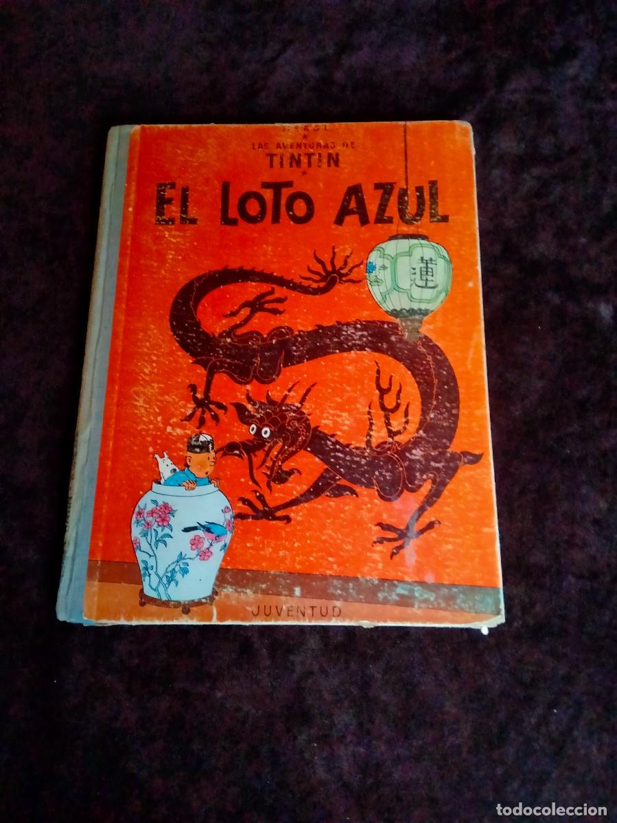 C&oacute;mics: las aventuras de tintin juventud - el loto azul - primera edicion 1965