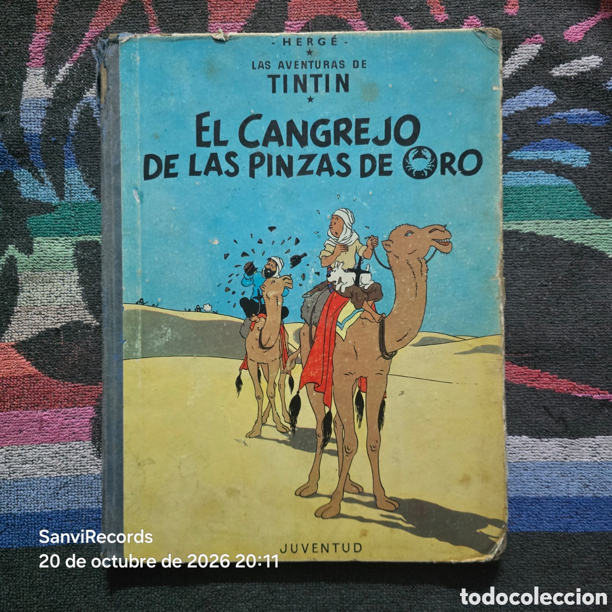 C&oacute;mics: LAS AVENTURAS DE TINTIN: EL CANGREJO DE LAS PINZAS DE ORO (HERG&Eacute;) (JUVENTUD)