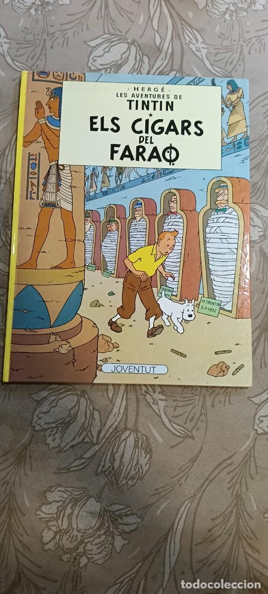 C&oacute;mics: COMIC TINTIN: ELS CIGARS DEL FARAO - EDITORIAL JOVENTUT TAPA DURA EN CATALAN (1989)