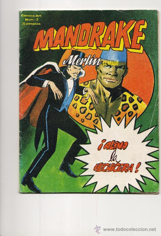 C&oacute;mics: COMIC, MANDRAKE, MERLIN EL MAGO, N&ordm; 2, EDICIONES VERTICE, ALINA LA HECHICERA - Foto 1