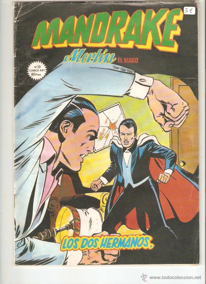 C&oacute;mics: MANDRAKE MERLIN EL MAGO, N&ordm; 10 LOS DOS HERMANOS, COMICS ART, EDICIONES VERTICE - Foto 1