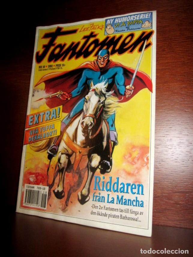 EL HOMBRE ENMASCARADO (PHANTOM) CON DON QUIJOTE DE LA MANCHA, EN SUECO. 1992. CERVANTES (Tebeos y Comics - Magerit - Phantom)