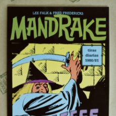 Cómics: MANDRAKE. LEE FALK & FRED FREDERICKS. TIRAS DIARIAS 1980/81. Lote 358920530
