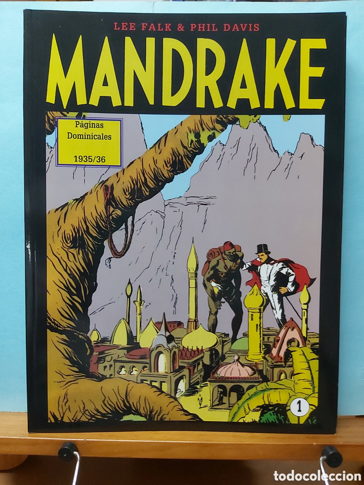 C&oacute;mics: * COLECCION COMPLETA * MANDRAKE * PAGINAS DOMINICALES * 5 TOMOS * MAGERIT * - Foto 3