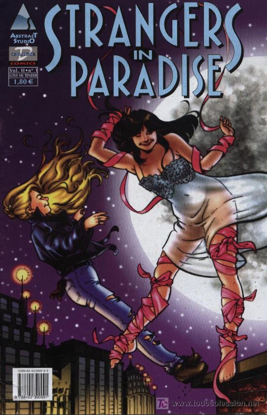 Comics: Strangers in Paradise: Love me tender (volumen II)  -  n&ordm; 1  -  Ed. Dude C&oacute;mics  2002