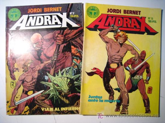 C&oacute;mics: ANDRAX - TOUTAIN  - LOTE 2 NUMS - Foto 1