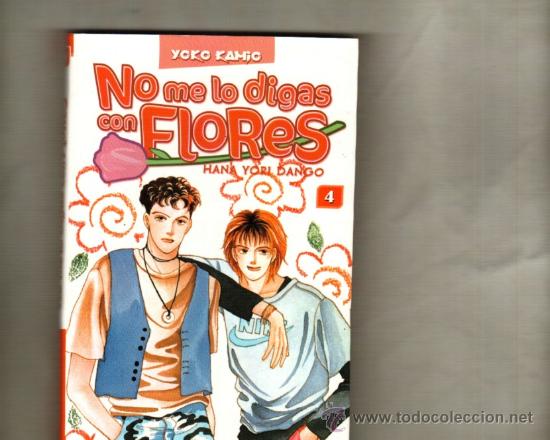 Comics: UXCO NO ME LO DIGAS CON FLORES N&ordm; 4  YOKO KAMIO  COMIC MANGA COMEDIA ROMANTICA ADOLESCENTES