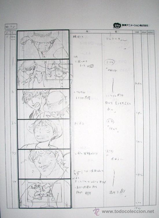 One Piece Anime Storyboard De Episodio 250 Pag Sold Through Direct Sale