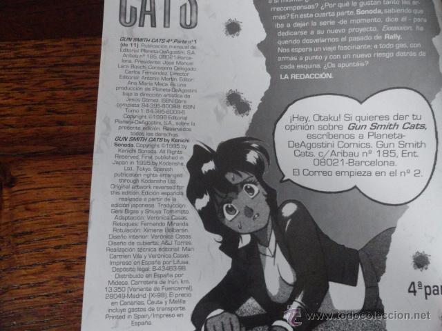 C&oacute;mics: COMIC MANGA GUN SMITH CATS ( 1 DE 11) PLANETA COMICS - Foto 3