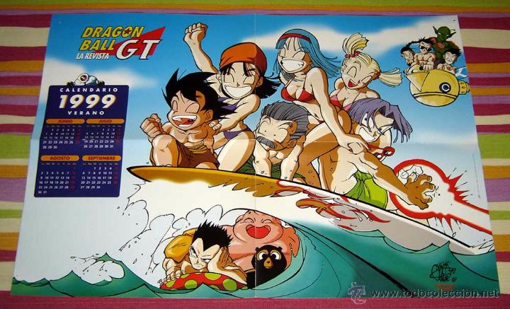 Poster Calendario Verano 1999 Dragon Ball Gt La Sold Through Direct Sale