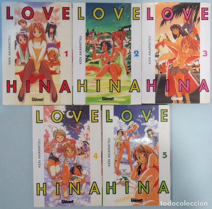 Fumetti: KEN AKAMATSU - LOVE HINA (1, 2, 3, 4, 5). GL&Eacute;NAT.