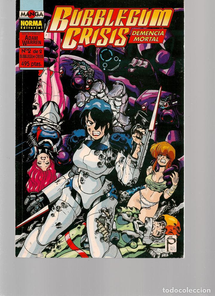 Comics: BUBBLEGUM CRISIS. DEMENCIA MORTAL. N&ordm; 2 (DE 2). NORMA. (ST/MANGA7)
