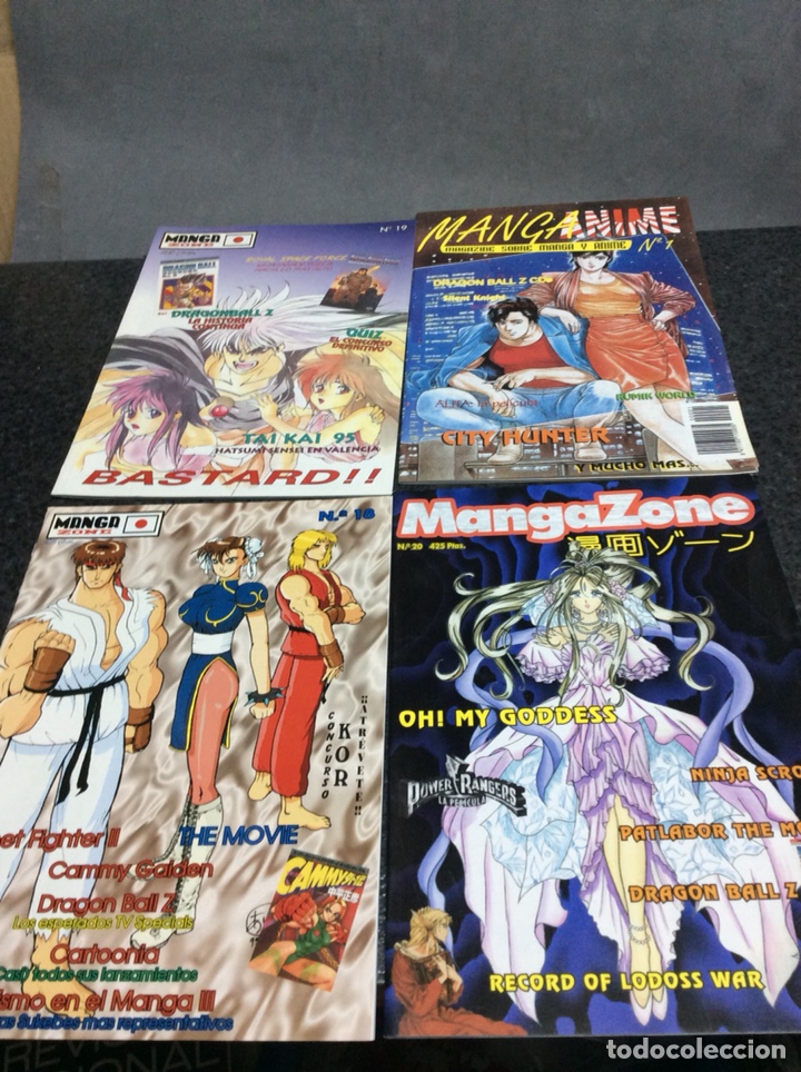 Comics: MANGA ZONE , LOTE DE 4 REVISTAS , EDITA: ALEJANDRO Y MAICAS A&Ntilde;OS 90