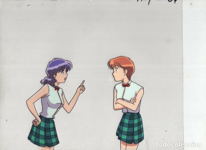 Comics : CEL ANIME CELULOIDE Manami & Nami Sprite original Japanese animation cel A27/B8/C9 w/douga