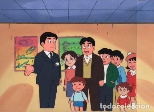 C&oacute;mics: CEL ANIME CELULOIDE Mojacko original Japanese animation cel with original background 38 - Foto 1