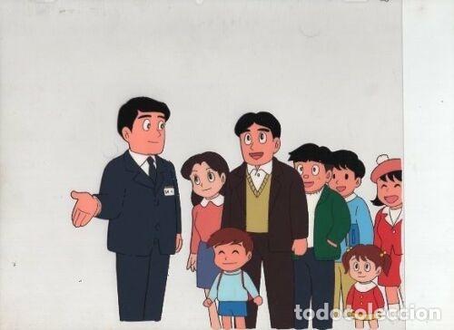 C&oacute;mics: CEL ANIME CELULOIDE Mojacko original Japanese animation cel with original background 38 - Foto 2